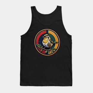 Goldcrest Embroidered Patch Tank Top